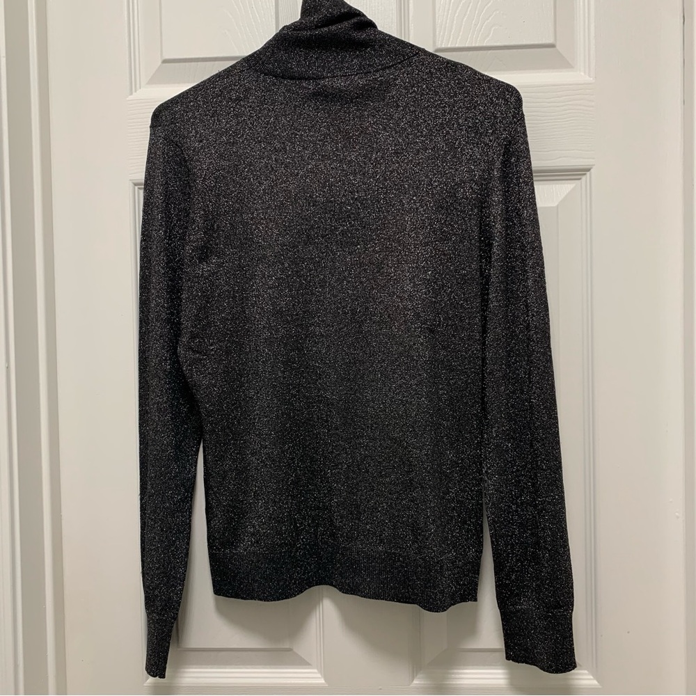 NWT  Antonio Melani Yamelyn Metallic Turtleneck Coordinating Statement Sweater - Picture 4 of 6